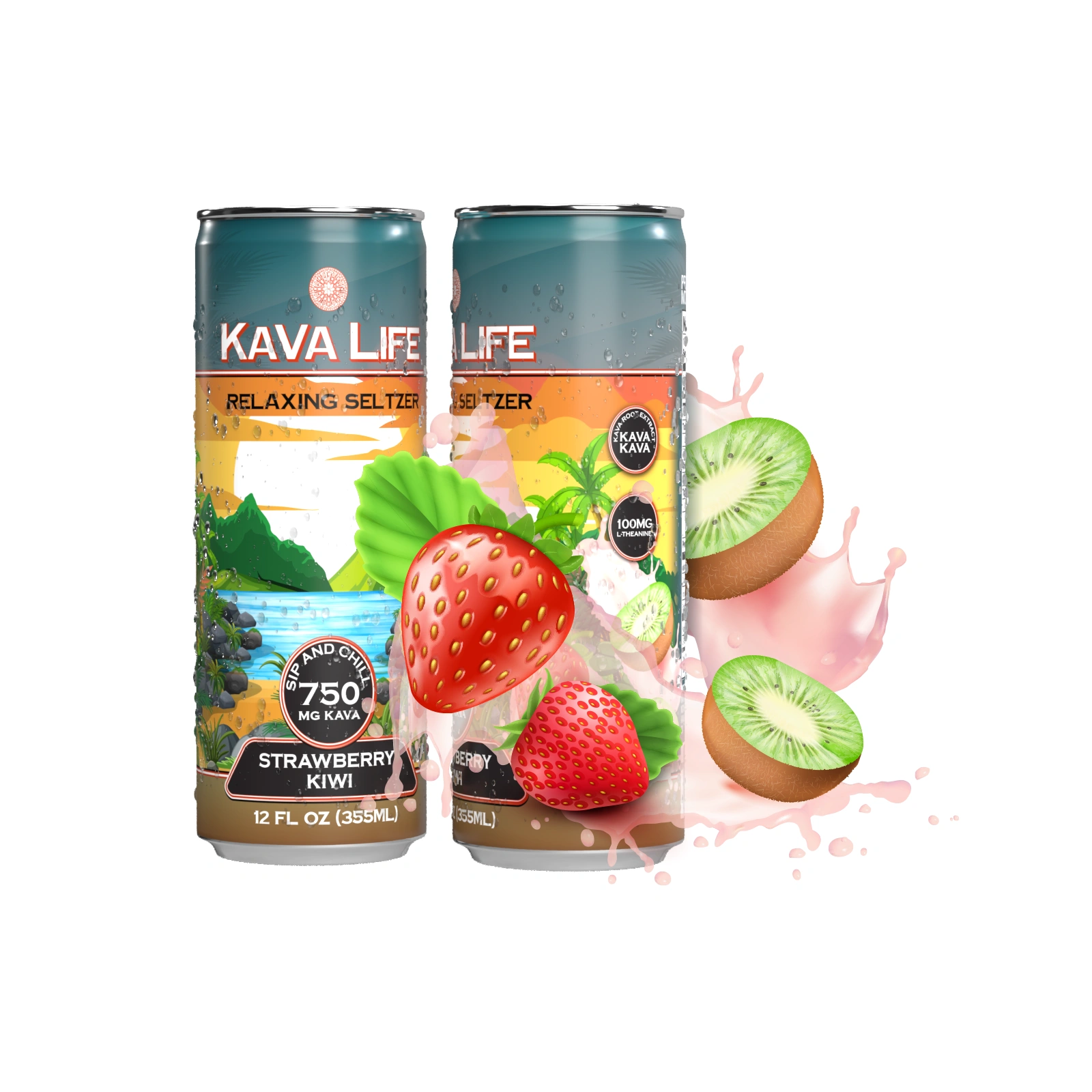 Kava Seltzer - Strawberry Kiwi