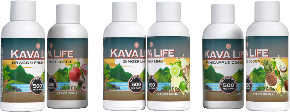 Kava Shot Bottle Trio